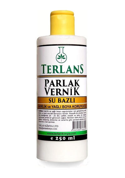 Terlans Su Bazlı Parlak Vernik 250 Ml Ve Yağlı Koruyucu Sku: Zeus8690010360519