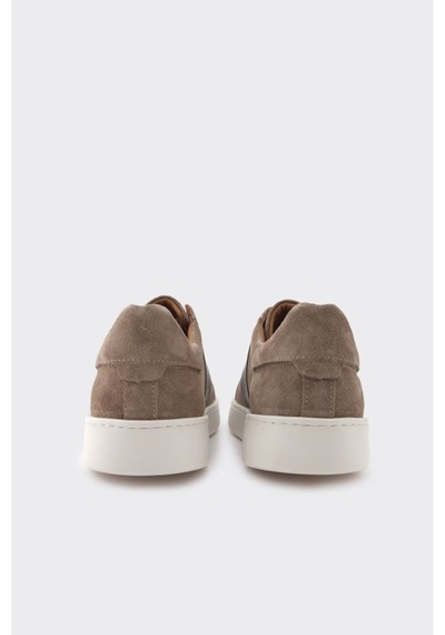Derinet Comfort Taban Hakiki Deri Erkek Sneaker Vizon Süet Vizon Süet