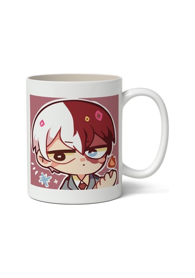 My Hero Academia Todoroki Avatar Anime Temalı Beyaz Kupa Bardak Sevgiliye Arkadaşa Hediye Beyaz