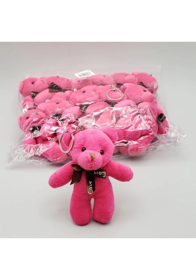 Hubrendy Emin Peluş Ayıcık Anahtarlık Pembe