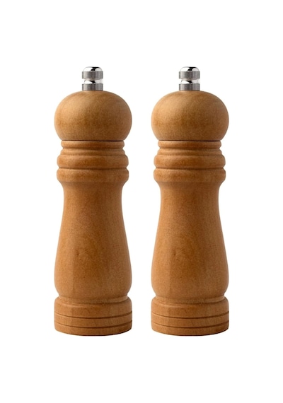 Bambu Gövdeli Komple Ahşap Tuz Karabiber Değirmeni Baharat Öğütücüsü Orta Boy 16 Cm 2 Adet Diğer