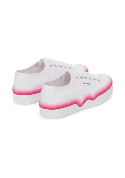 Superga 2740 Liquify Stripes Kadın Beyaz Sneaker Beyaz-342 Beyaz-342