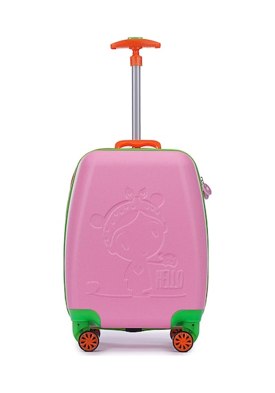 Wexta Wx-410 Disney Serisi Pembe Kız Çocuk Çocuk Valizi Pembe