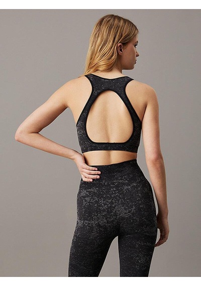 Calvin Klein Wo - Sports Bra Low, Bae Siyah Kadın Sporcu Sütyeni