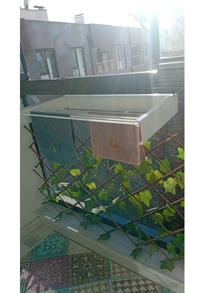 Alimünyum Petek,cam Balkon Kurutmalık 75cm Beyaz