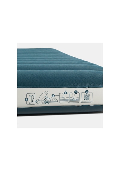 Quechua Şişirilebilir Kamp Matı - 2 Kişilik - 200 120 Cm - Air Comfort Petrol Mavisi