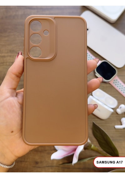 Samsung Galaxy A17 Uyumlu Kamera Korumalı Darbeye Dayanıklı Renk Atmayan Keep Silikon Kılıf Kahverengi Samsung Galaxy A17 Uyumlu Kamera Korumalı Darbeye Dayanıklı Renk Atmayan Keep Silikon Kılıf Kahverengi