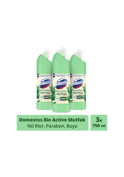 Domestos Bio Active Mutfak Çamaşır Suyu 3 x 750 ML