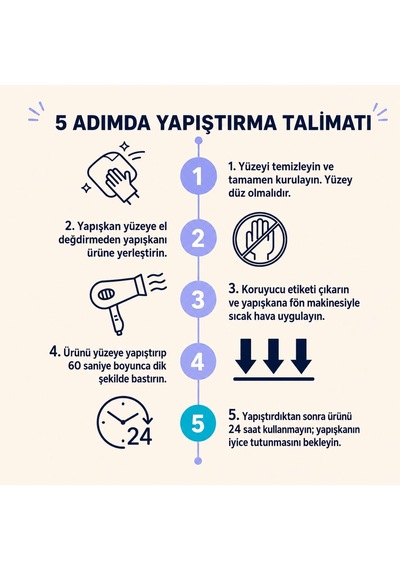 Yapışkanlı Metal Raf İkili Set, 2'li Yapışkan Duvar Rafı Diğer