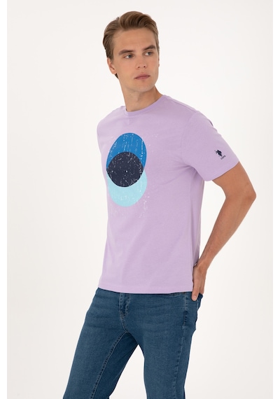 U.s. Polo Assn. Erkek Lila Tişört 50307352-vr034 Lila