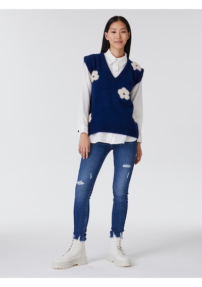 Regular Fit Kadın Kazak Lacivert