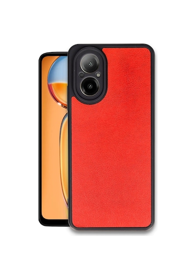 Uryport Realme 12 Lite Kılıf Aras Deri Kapak - Kırmızı