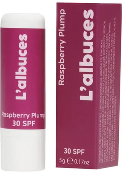L'albuces Raspberry Plump Lip Balm SPF30