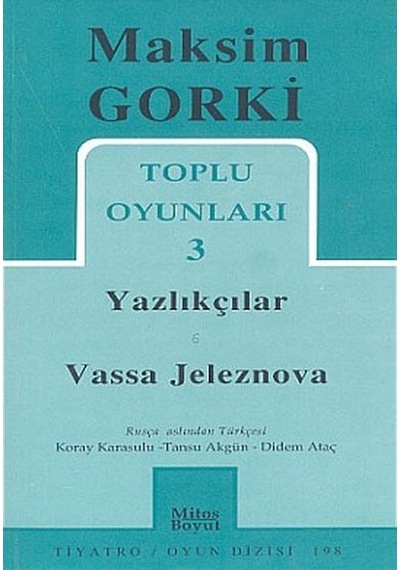 Toplu Oyunları 3 - Maksim Gorki - Mitos Boyut Yayınları