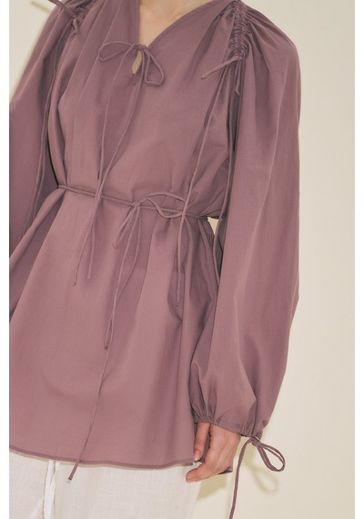 Manuka Bağlama Detaylı Tunik Pembe Ss26tnk00003-78 Pembe