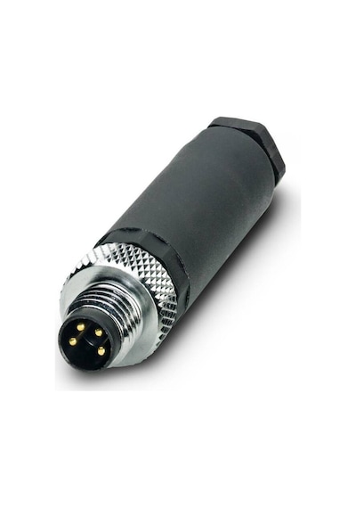 Sl08-m04s M8 Düz 4 Pinli Erkek Konnektör 3'lü Paket