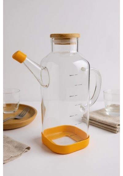 Bambum Petto - Bambu Kapaklı Yağdanlık 800ml Çok Renkli