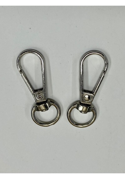 Karantuhafiye Çanta Kancası / Yuvarlak Kanca / 2 Li Set Gümüş Gümüş
