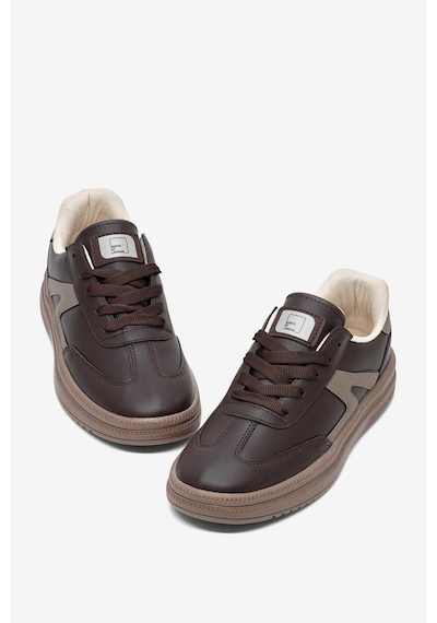Tonny Black Rahat Kalıp Kauçuk Taban Bağcıklı Sneaker Kadın Kahve Sneaker Tbtyldz005