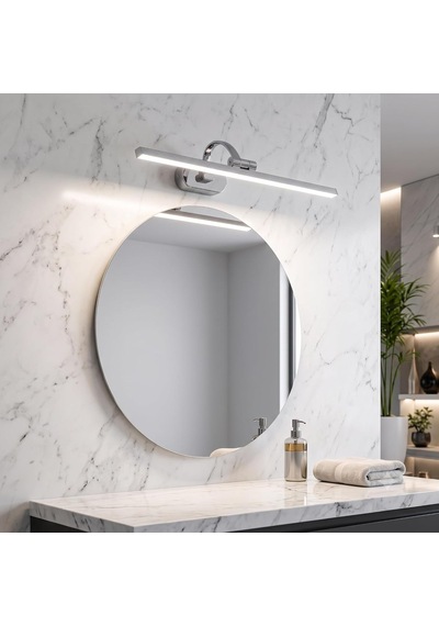 Cata Ct-5212 Krom Kasa 7w Led'li Kuğu Aplik, Günışığı Modern Dekoratif Duvar Lambası Çok Renkli