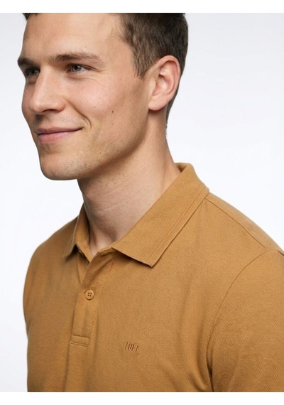Regular Fit Erkek Polo K.kol Camel