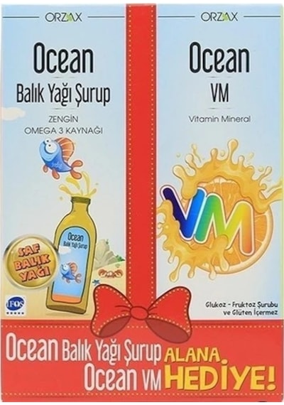 Orzax Ocean Balık Yağı + Wm Vitamin Mineral Şurup