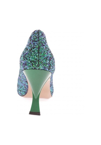 Dgn 555-2175 Kadin Alçak Topuk Stiletto 555-2175-R1938 Yeşil