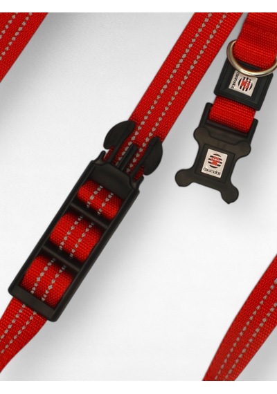 Caramelos Hands-free Eller Serbest Gezdirme Kayışı- Köpek Gezdirme Kayışı - Eller Serbest- Köpek Gezdirme İpi Kırmızı