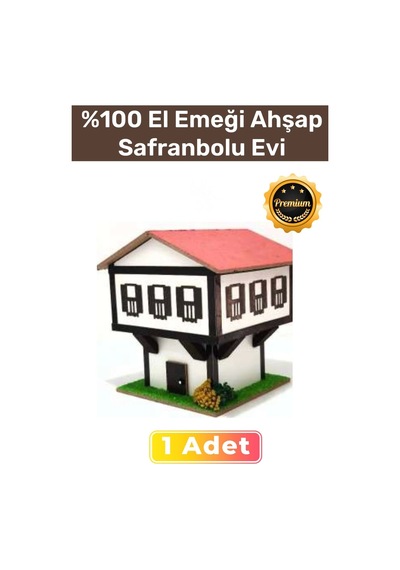 Handmade %100 El Emeği Mdf Üretimi Ahşap Safranbolu Evi Kablolu Gece Lambası