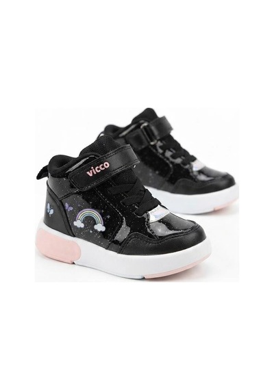 Vicco Şira Siyah Anatomik Rahat Sneaker Işıklı Kız Çocuk Bot 946.b26k.257