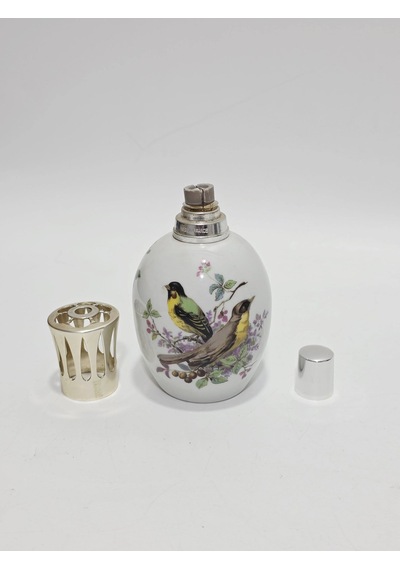 Berger Kuş Desenli Limoges Porselen Oda Kokuluğu 16x9x9cm Model 2