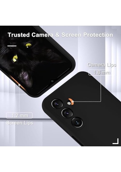 Samsung Galaxy Uyumlu A35 Silikon Kılıf Tam Koruma, Darbeye Dayanıklı Ekran Koruyucu Dahil Yumuşak, Çizilmeyi Önle Diğer