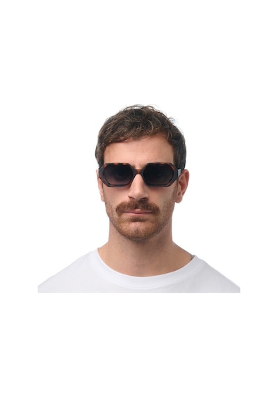 Okkia Andrea Altıgen Unisex Güneş Gözlüğühavana / Lens : Yeşil Kahverengi