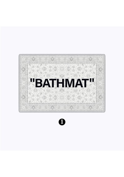 Evaşk Banyo Paspası İpeksi Kadifemsi Halı Yüzey Kaymaz Taban 40x60 BM01640B Beyaz
