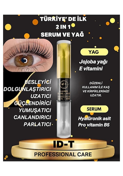İd-t Uzatıcı Besleyici Güçlendirici E Vitamini & Hyalüronik Asit Kaş Kirpik Serumu ve Yağı