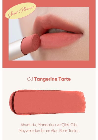 Clio Chiffon Mood Lip 08 Tangerine Tarte