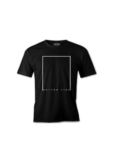 Bottom Line Siyah Erkek Tshirt