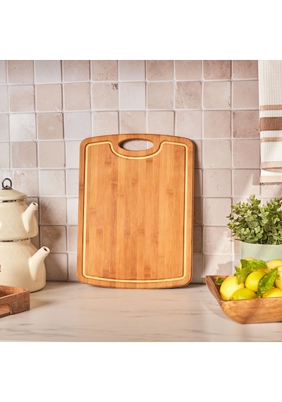 Karaca Bambu Lucy Kesme Tahtası 40x30 Cm Kahverengi