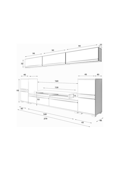 Decoraktiv Ekoflex 9 Mdf Tv Ünitesi Tv Sehpası Ceviz