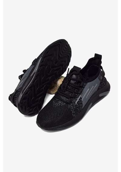 Tonny Black Hafif Taban Nefes Alabilir Rahat Spor Ayakkabı Unisex Siyah Füme Spor Ayakkabı Tbtklc030 Siyah - Füme