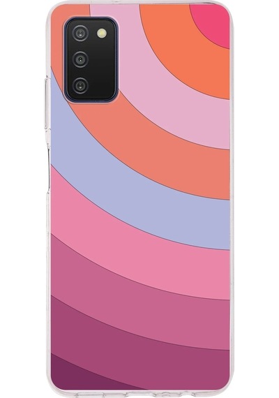 Samsung Uyumlu Galaxy A03s Kapak Renk Cümbüşü Tasarımlı Şeffaf Silikon Kılıf