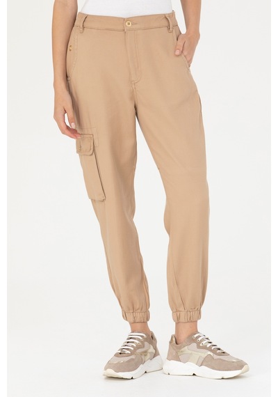 U.s. Polo Assn. Cepli Lastikli Paça Kum Kadın Pantolon 1677142 001