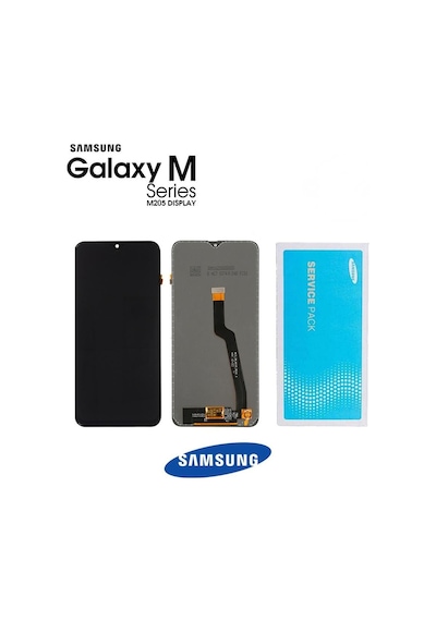 Samsung Uyumlu Galaxy M20 M205 Lcd Ekran Dokunmatik Siyah Çıtasız