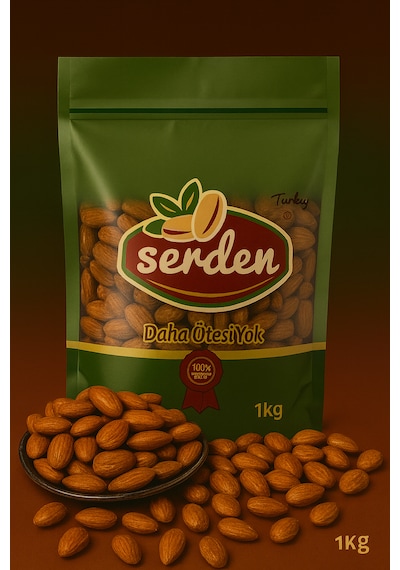 Çiğ Badem İçi Tane 1 KG