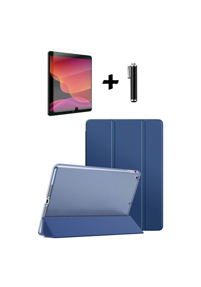 Apple Uyumlu iPad 8. Ve 9. Nesil 10.2 Inç Tablet Kılıfı Ekran Koruyucu Dokunmatik Kalem Seti Kılıf