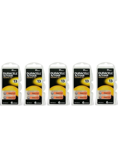 Duracell Activair PR48 13 Numara Pili 6 x 5'li
