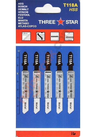 Threestar T118A Hızlı Kesim Dekupaj Testere Bıçağı - 1 Adet