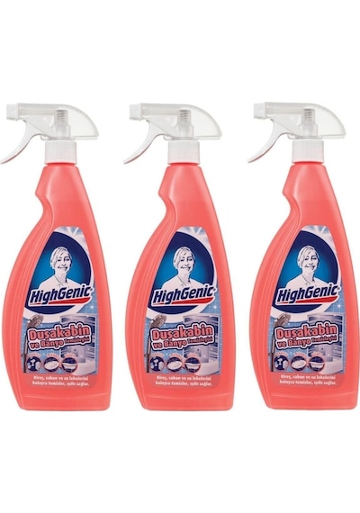 Highgenic Duşakabin Ve Banyo Temizleyici 750 Ml 3'Lü