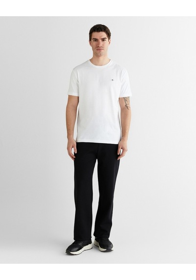 Gant Erkek Bisiklet Yaka Logolu T-shirt Beyaz