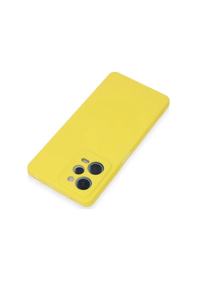 Xiaomi Redmi Note 12 Pro 5g Kılıf Nano İçi Kadife Silikon Sarı